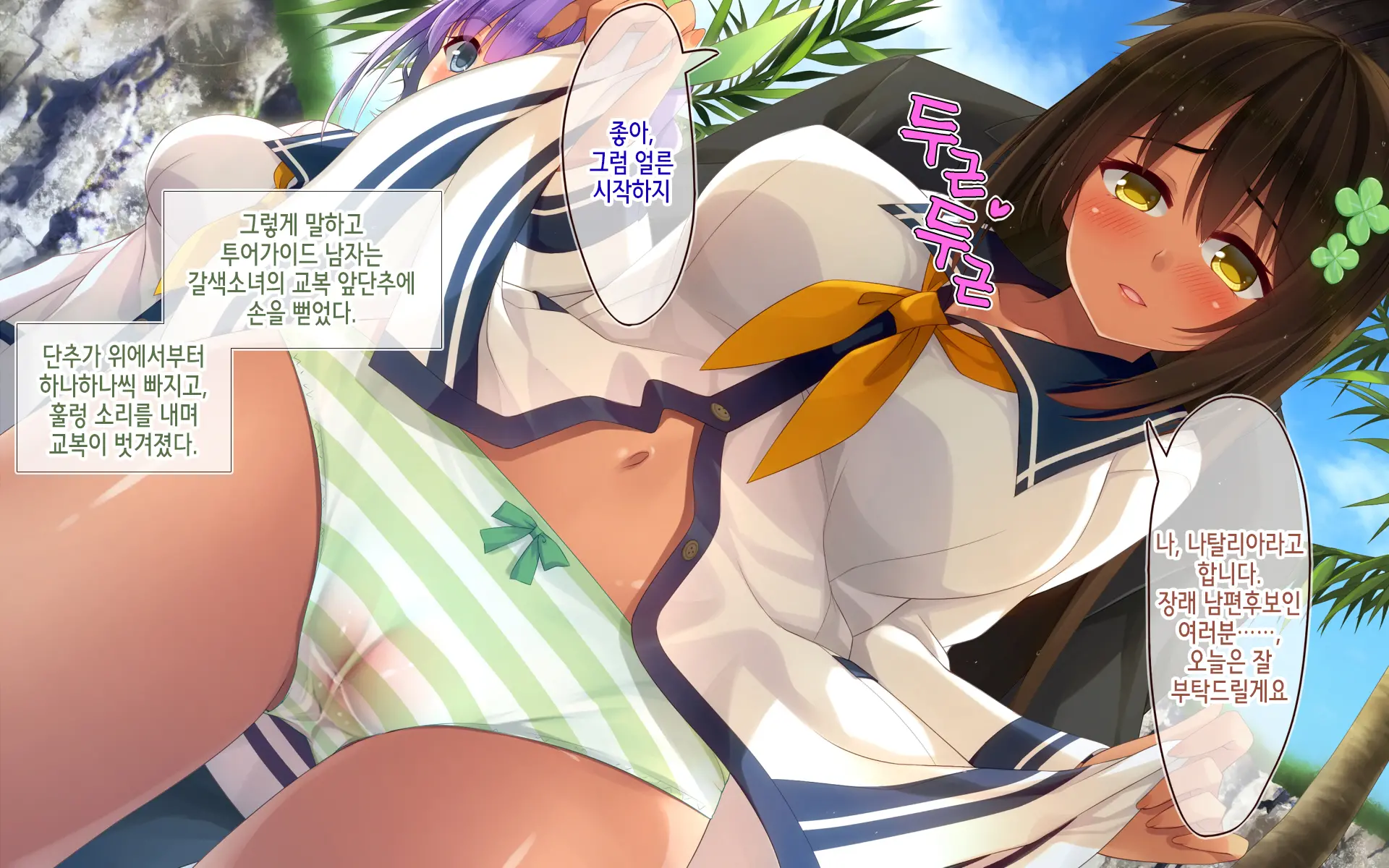 Resort Beach De Haramasete! | 리조트 비치에서 임신시켜라!